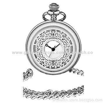 New Arrival Pocket Watch, Quartz Movement, Gold, Black and Silver Pating